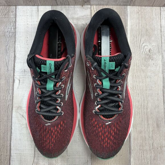 Brooks Ghost 11 Women's Size 10 Running Shoes Athletic Sneakers Black Pink - Picture 4 of 12